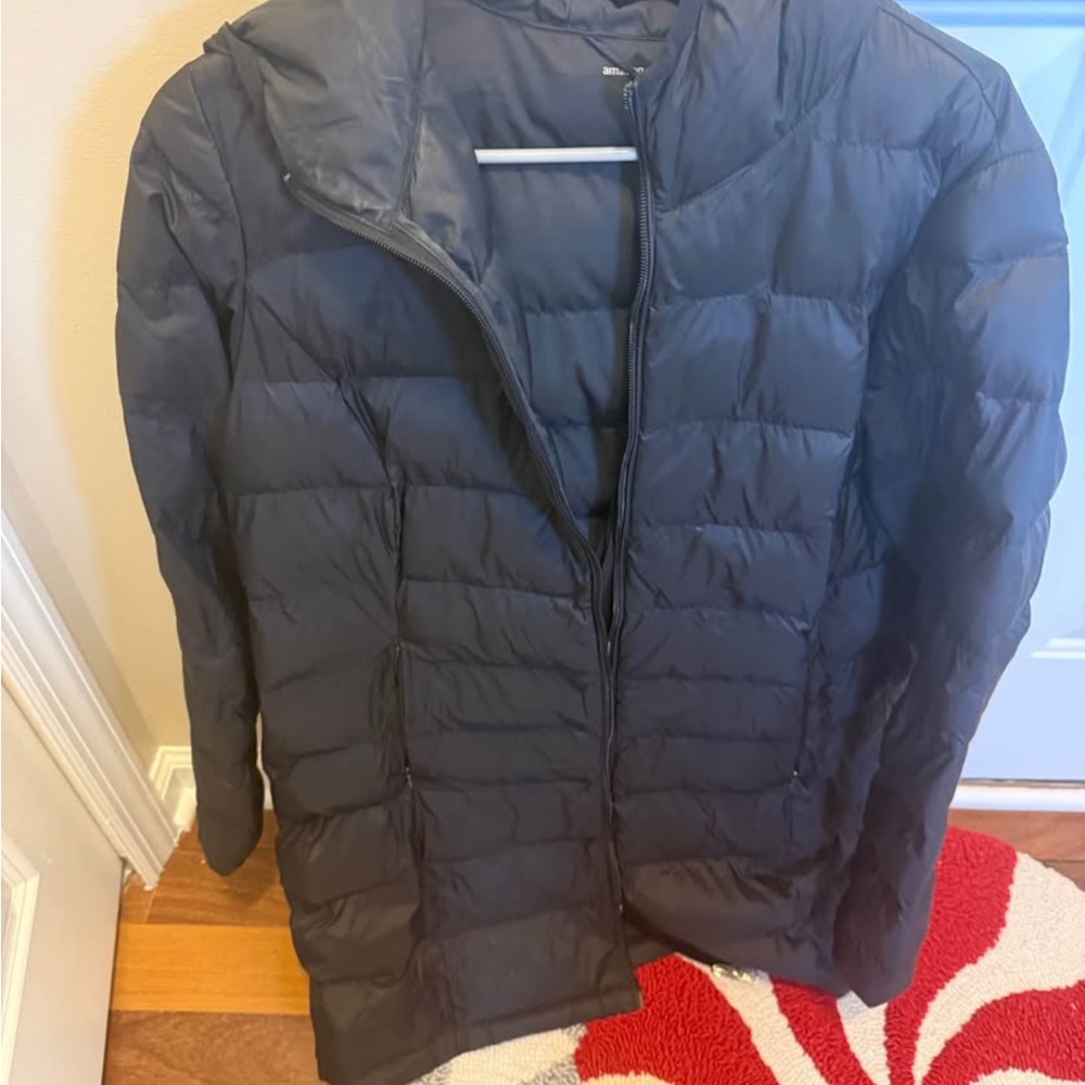 Amazon Essentials Quilted Black Jacket - image 1